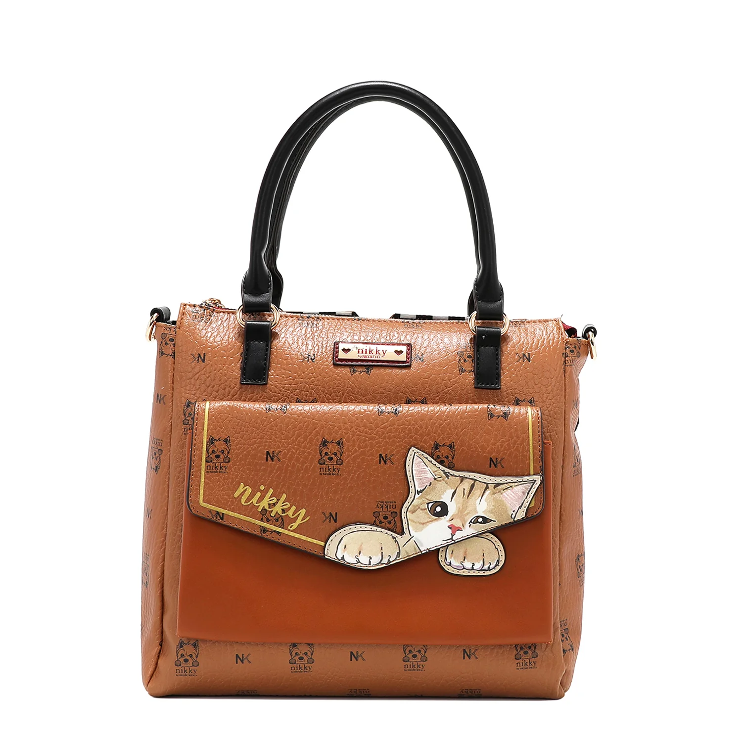 TORBA NIKKY NK12818 NIKKY FINDS MEOW BROWN FW2024 