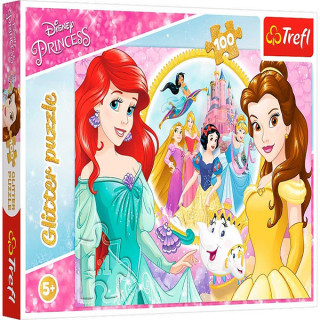 PUZZLE 100 DELOVA PRINCESS GLITTER TREFL T14819 