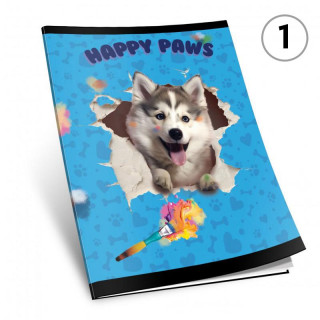 SVESKA A4 ČISTA 52L HAPPY PAWS 80g OCTOPUS UNL-2153 