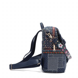 TORBA NICOLE LEE JS17046 DENIM PATCH FW2024 