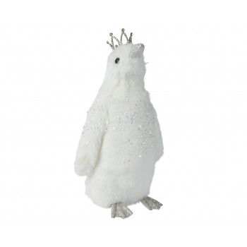 FIGURA NOVOGODIŠNJA PINGVIN 30CM WHITE 707555 