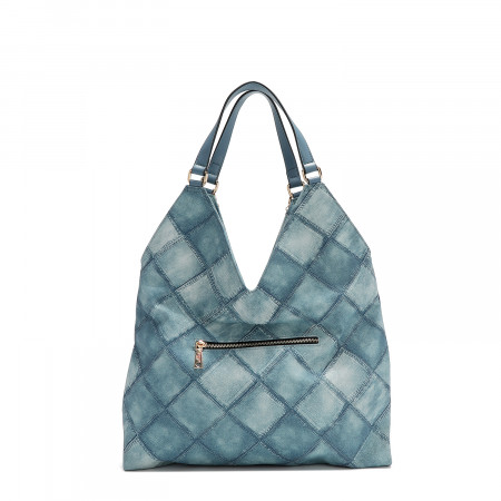 TORBA NICOLE LEE P17089 BLUE CHAIN FW2024 