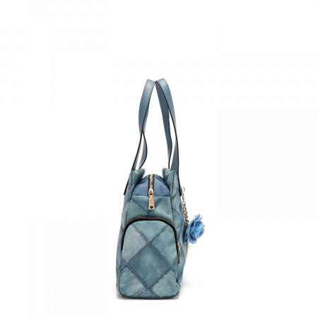 TORBA NICOLE LEE P17091 BLUE CHAIN FW2024 