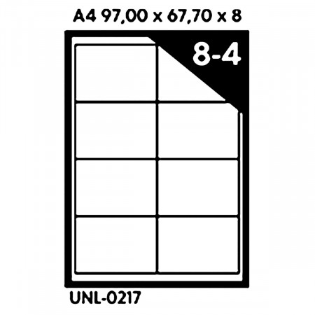 NALEPNICE A4 OCTOPUS 97X67.7 100/1 8 NALEPNICA UNL-0217 