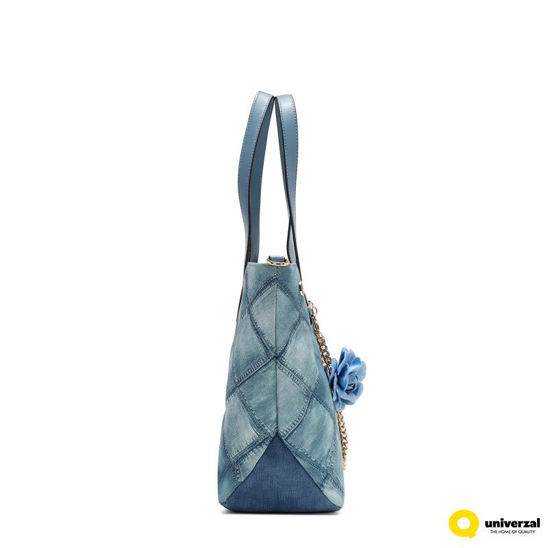 TORBA NICOLE LEE P17093 BLUE CHAIN FW2024 