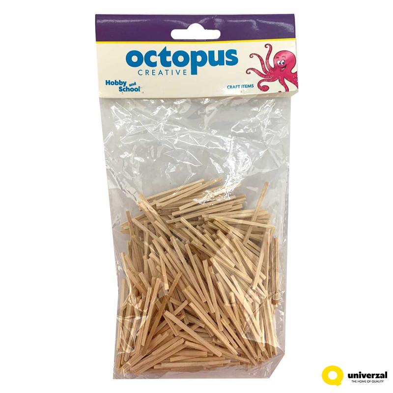 DEKORATIVNI ŠTAPIĆI DRVENI NATUR 500/1 42X2X2mm UNL-2456 OCTOPUS 